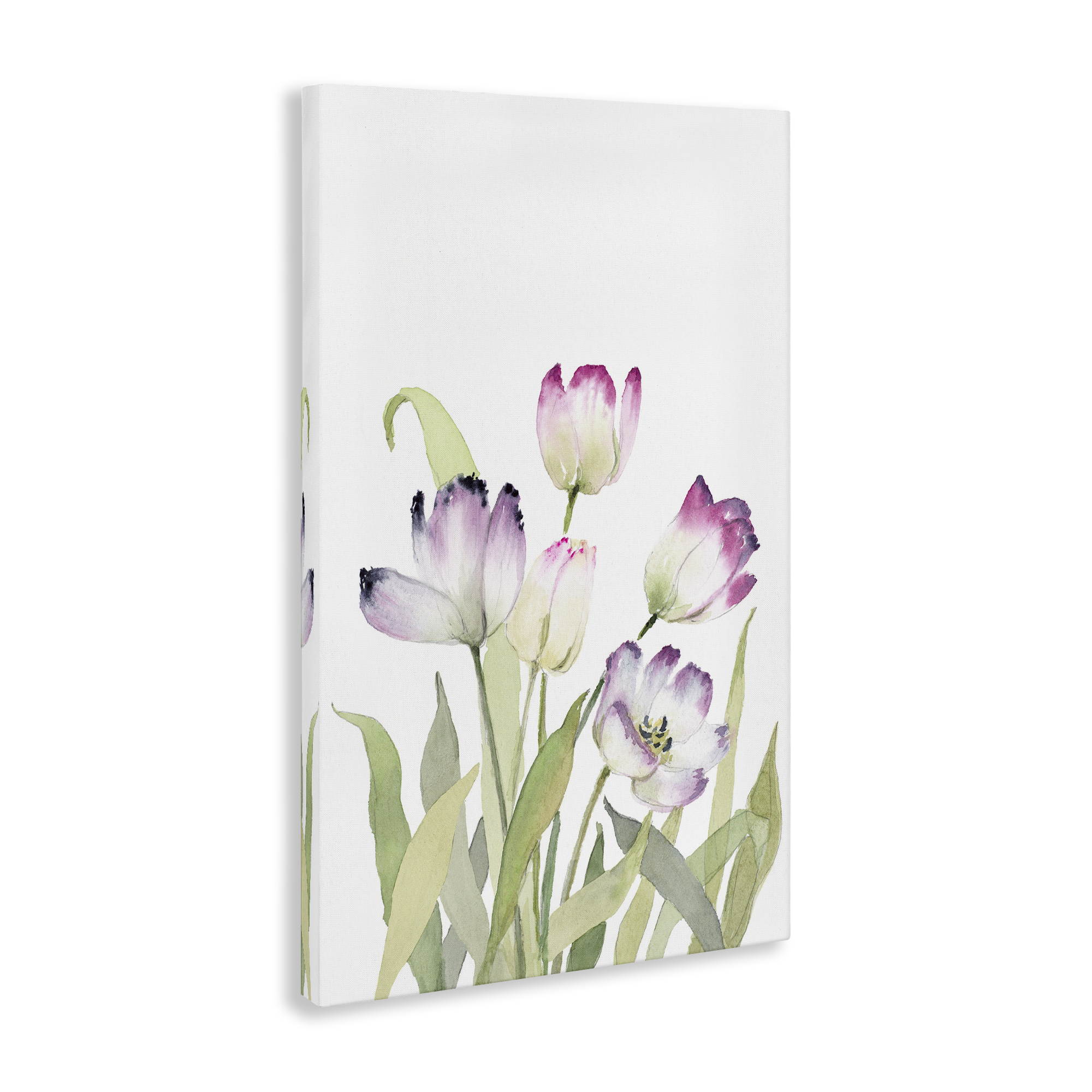 Stupell Industries Fresh Garden Tulips Botanical & Floral Painting Gallery Wrapped Canvas Art Print Wall Art, 20 x 30