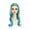 blue, variant on Wig with Bangs, Wigs for Women, Women's Wigs Long Curly Hair Blue High Temperature Silk Wig Alien Blue Braid Middle Roll Hair Wig For Children
