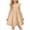 Beige, variant on larppty Girls Dress Summer Ruffle Sleeve Mesh A Line Casual Party Dresses with Pockets (Purple,5-6 Years)