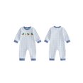 thumbnail image 2 of RUINIXCW Newborn Baby Boy Duck Outfit Plaid Romper Infant Baby Boys Spring Fall Winter Clothes Casual Mallard Embroidery Long Sleeve Jumpsuit, 2 of 7