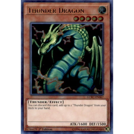 YuGiOh Kaiba Legendary Collection Thunder Dragon LCKC ...