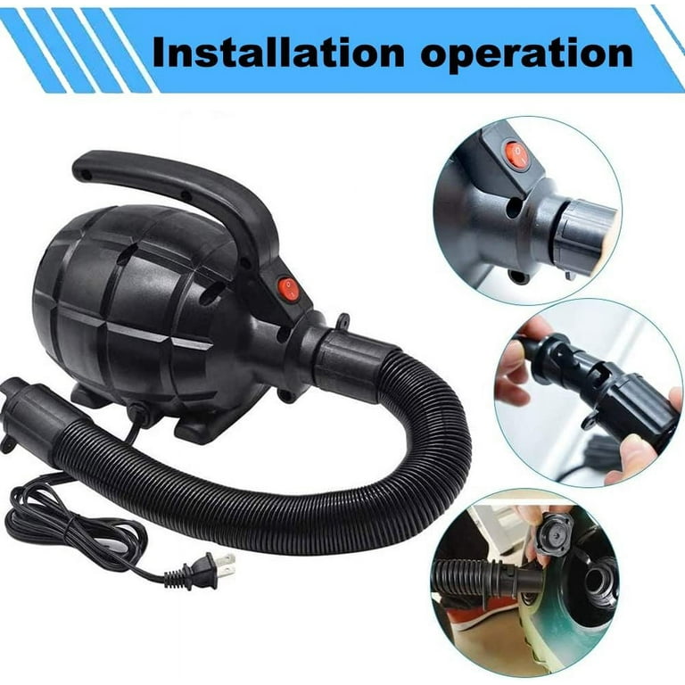 DERCLIVE, Electric Pump for Inflatables, 600W, Black - Walmart.com