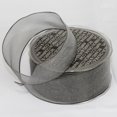 thumbnail image 2 of The Ribbon People Sheer Dark Silver Crystal Wired Edge Craft Ribbon 1.5" x 27 Yards, 2 of 3