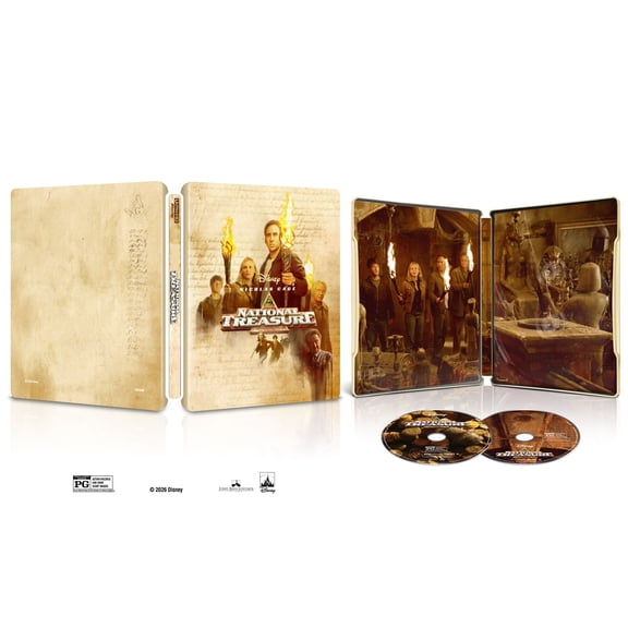 National Treasure (Steelbook) (4K Ultra HD   Blu-ray   Digital Copy) Walt Disney Pictures, Adventure, Family, Action