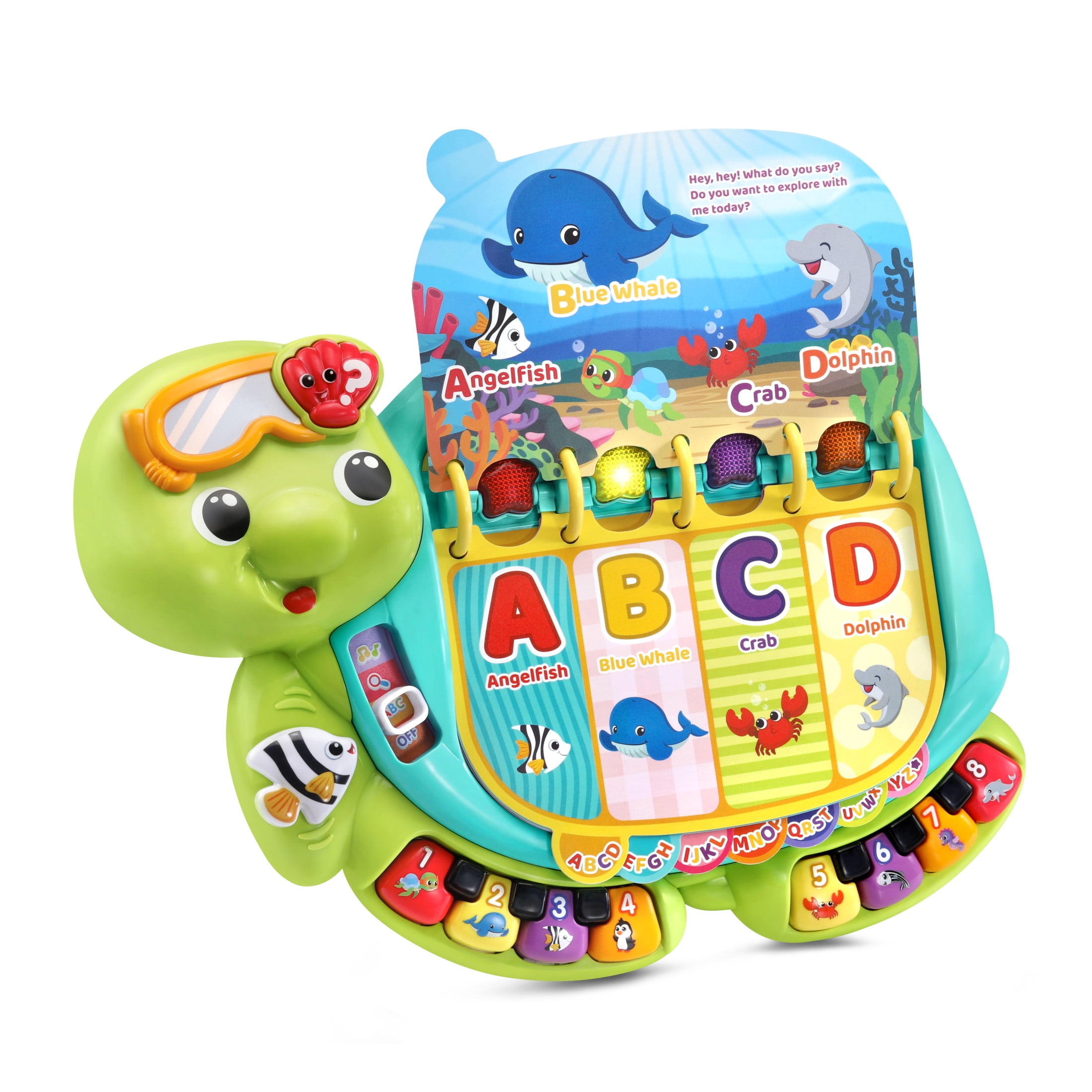 VTech Touch Teach Sea Turtle Interactive Electronic Music Learning Book for Infants and Toddlers Walmart