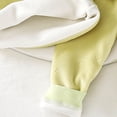thumbnail image 5 of Kogui Toddler Girl Pajamas Girls Fleece Lined Thermal Underwear Set Bear Print Long Sleeve Top and High Waist Pants Baby Toddler Pjs 2T 3T (Green,2-3 Years), 5 of 7