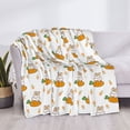 thumbnail image 4 of Vsdgher Rabbit And Carrot Pattern Fleece Throw Blanket, Horizontal Fleece Bedding Home Decor for Couch & Bed All Season Use -50"x40", 4 of 7