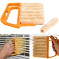 thumbnail image 3 of 4pcs Window Blinds Cleaning Brush Soft Microfiber Ergonomic Handle Multi-functional Air Conditioning Fan Window Gap Dust Removal Household, 3 of 5