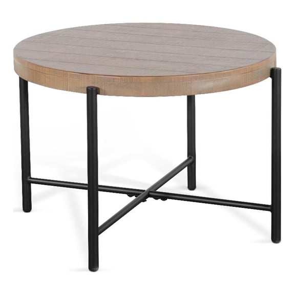 Sunny Designs Round 28" Distressed End Table