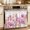 Light Pink White Coral Pink, variant on Thin Grey White Line Oven Skirt Curtain 30"Wx21.5"L, Waterproof Ruffled Stove Cover Skirt with 8 Ribbon Ties, American Flag Star Decorative Oven Door Curtains for Kitchen Dishwasher Cabinet