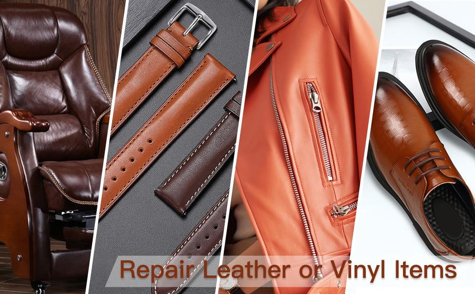 ARCSSAI Leather Repair Kit for Furniture Sofa Jacket Car SEATS and Purse Super Easy Instructions to Match Any Color Restore Any Material Bonded italia