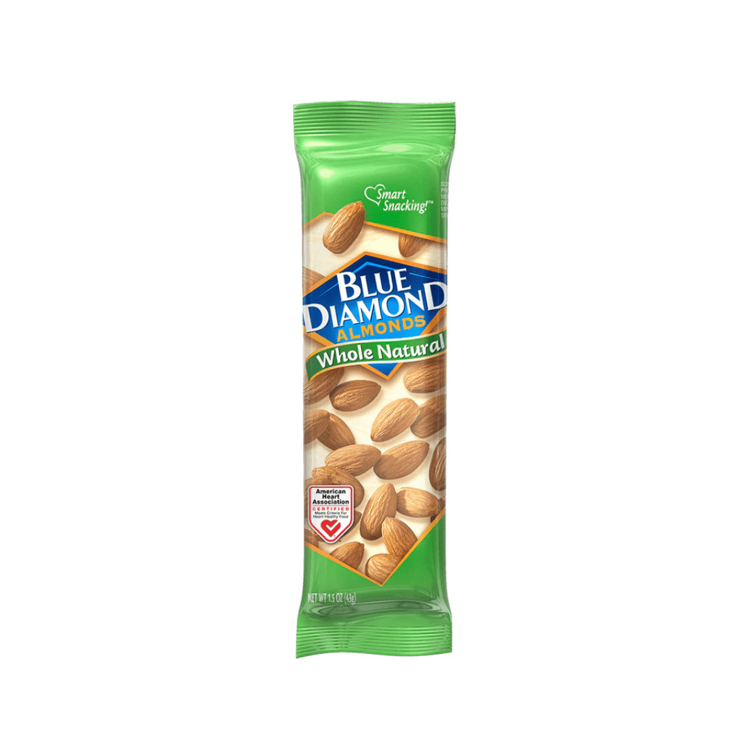 Variety Pack Blue Diamond Almonds, 6 Each 2 Flavor, Whole Natural, Lightly Salted, 1.5 oz, 12 Pack - Healthy Snack, High Protein, Gluten-Free, Non-GMO, Heart-Healthy Snack Option