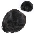 thumbnail image 3 of Pelucas Onduladas ANGGREK Pelo Sintético Rizado Negro Otros, 3 of 8