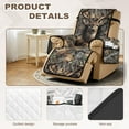 thumbnail image 3 of TSOVTHRID Recliner Cover Stay in Place, Non Slip Dog Chair Cover Water Resistant Furniture Protector with Pocket, Washable Ideal Recliner Slipcovers for Pets, Deer Elk Forest Camo Hunting Print, 3 of 7