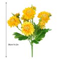 thumbnail image 4 of Yuarrent Ramo de crisantemo Artificial decoración Floral para El hogar y la Oficina amarillo, 4 of 6