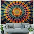 thumbnail image 4 of Chilfamy  Indian Mandala Tapestry, Indian Hippie Hippy Wall Hanging, Bohemian Twin Wall Hanging Tapestries, Bedspread Beach Tapestry  40x30inch, 4 of 6