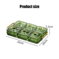thumbnail image 2 of Snack Serving Tray, Dry Fruit Tray with Lid,Snack Box 6 Compartment Fruit Plate for Parties, Portable Clear Divided Plates Dried Fruit Tray for Snacks Appetizers Nuts Candy, 2 of 9