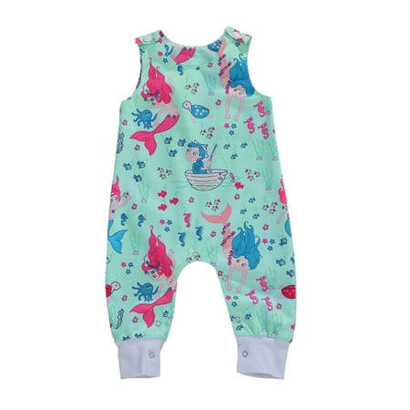 

Toddlers Baby Boys Girls Sleeveless Cartoon Animals Print Romper Jumpsuit Summer Bodysuit