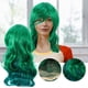 thumbnail image 3 of WORGEOUS Peluca larga y rizada para mujer, peluca de pelo sintético de moda para cosplay, sombreros para mujer, Grils (verde), 3 of 9