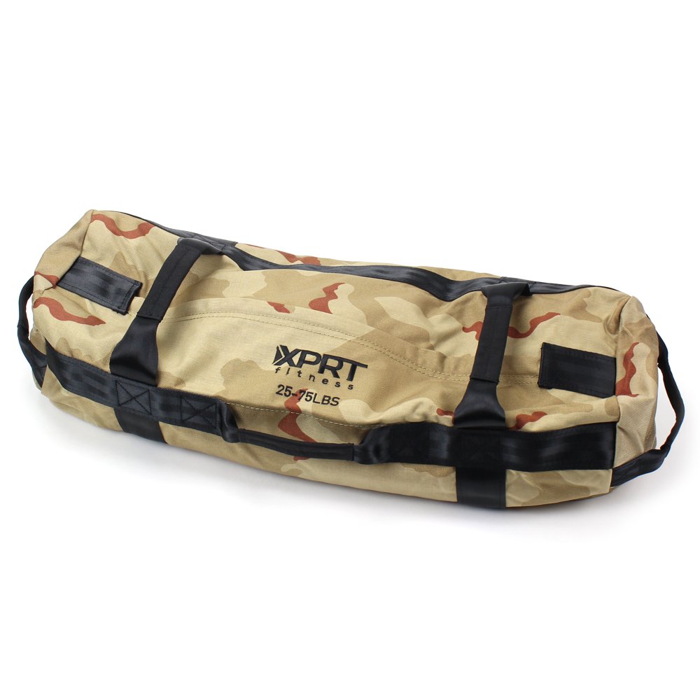 XPRT Fitness Workout Sandbag for Heavy Duty Workout 7 Gripping Handles