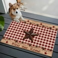 thumbnail image 4 of Country Star Farm Bathroom Mat 2x3 FT, Non Slip Small Kitchen Mat, Farmhouse Plaid Texas Vintage Fruit Washable Soft Backed Front Door Throw Rug Non-Shedding Indoor Outdoor Doormat for Entryway Sink, 4 of 9