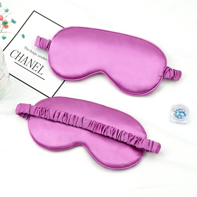Máscara De Ojos De Seda De Doble Cara Sombreado Para Dormir Transpirable Elástica De Viaje huangjie unisex