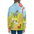 thumbnail image 6 of Pofeuu Farm Animals 3 Print Teenage Zipper Hoodie Sweatshirts Hooded Casual Jackets With Pocket For Boys Girls-Medium, 6 of 6
