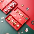 thumbnail image 3 of Stainless Steel Christmas Themed Spoon and Fork Set Festive Dining Utensils with Decorative Designs for Holiday Meals Parties and Gift Giving, 3 of 6