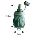 thumbnail image 6 of sunsanly Soft Flask Water Bag Food-grade Collapsible Hydration Pack Bottle Reusable Leakproof Outdoor Water Flask for Running Hiking Cycling Climbing, 6 of 7