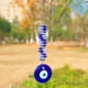 thumbnail image 4 of Ojo Colgante Lucky Turco Griego Encanto Oval Cuentas Coche Amuleto Regalo (B) Azul, 4 of 5