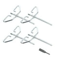 thumbnail image 1 of BESTYASH 4Pcs Cylindrical Ice Fishing Shelter Anchor with Deep Thread Cutting Edge for Ice Camping, 1 of 8