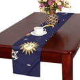 thumbnail image 3 of MKHERT Funny Moon And Stars Table Runner for Kitchen Wedding Party Home Decor 16x72 inch, 3 of 4