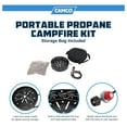 thumbnail image 3 of Portable Campfire Outdoor Propane Heater - 65,000 BTU Compact Propane Fire Pit with Lava Rocks for Camping, Tailgating, Patios - Black, 3 of 9