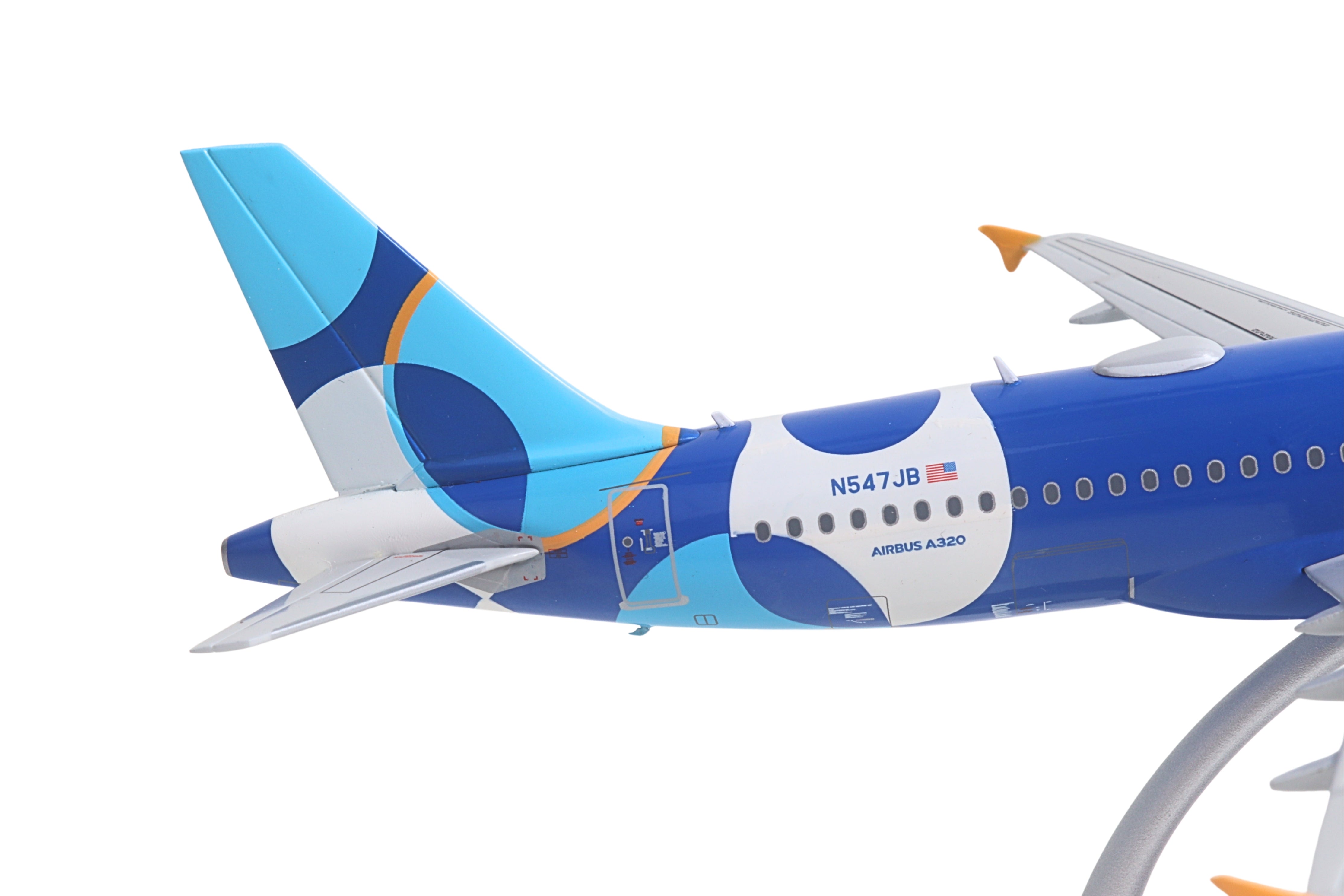 Airbus A320 Commercial Aircraft "JetBlue Airways - Forever Blue" (N547JB) Blue with Graphics "Gemini 200" Series 1/200 Diecast Model Airplane by GeminiJets