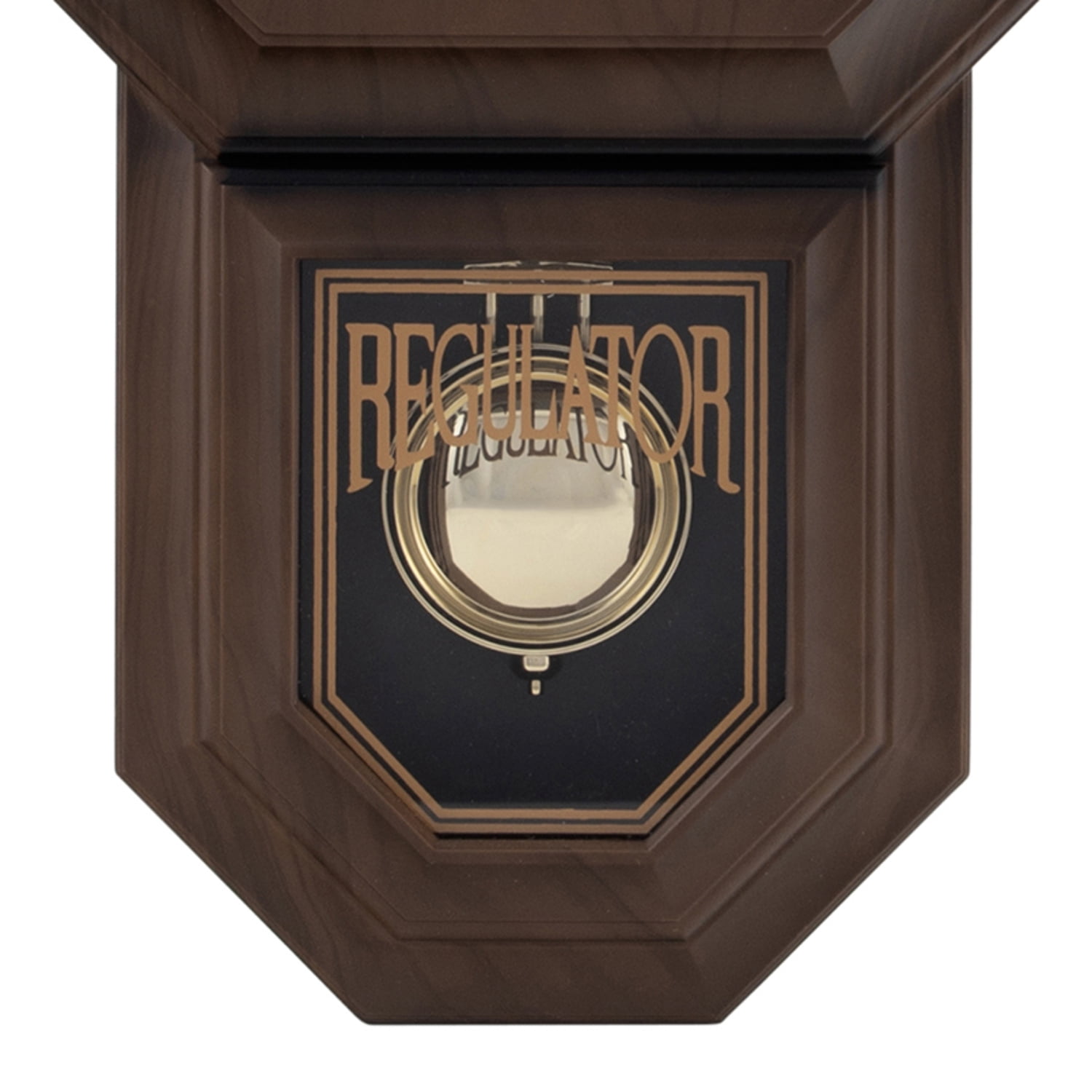 Timekeeper Essex 18.75" Modern Pendulum Wall Clock (Faux Wood), 180WAGMPT