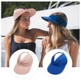 thumbnail image 5 of Vorkoi Sun Hats for Women UV Protection Sun Visor Wide Brim Summer Hats with Ponytail, 5 of 6