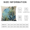 thumbnail image 5 of PRATYUS  Palm Tree Leaf Throw Pillow Case Summer Retro Vintage Pillow Cushion Covers Home Sofa Decorative 18x18in, 5 of 5