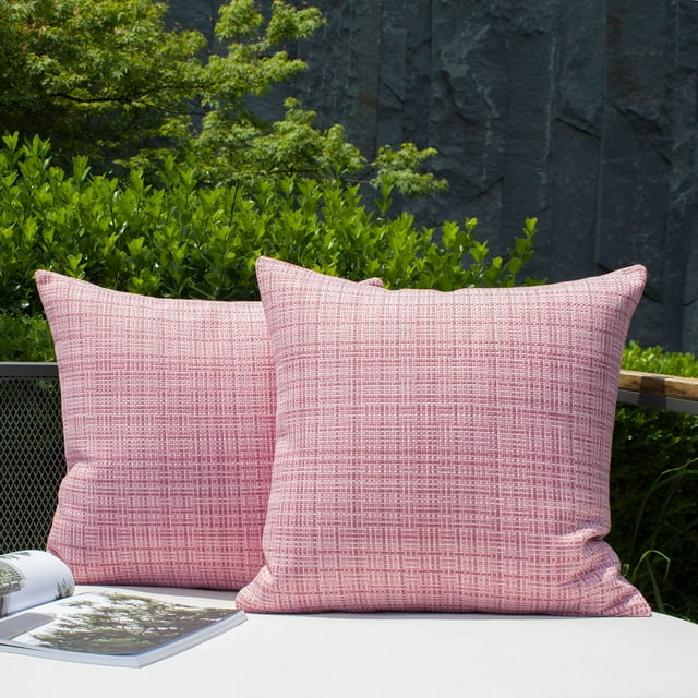 Funda de Almohada Kevin Textile para Exterior Impermeable 50x50 cm Rosa