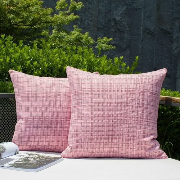 Funda de Almohada Kevin Textile para Exterior Impermeable 50x50 cm Rosa