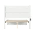 thumbnail image 4 of AFI NoHo 14" Full Wood Platform Bed with Modern Panel Headboard and Footboard, White, 4 of 6