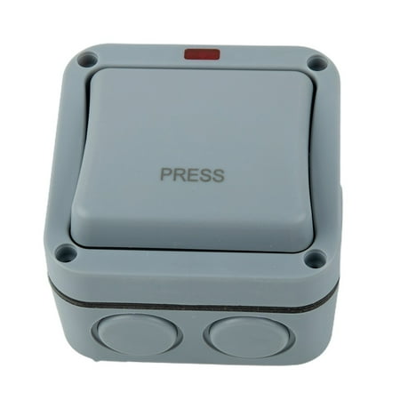 

GLFILL Weatherproof Waterproof Ip66 1 Gang 2 Gang Light Switch Outdoor Storm Resistant