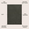 thumbnail image 4 of JONATHAN Y WASHABLE 4 x 6 Area Rug, Twyla - Dark Gray, WSH300I-4, 4 of 10