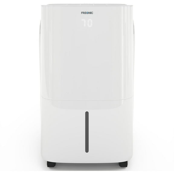 Freonic Energy Star 22-Pint 1,500 Sq. Ft. Portable Dehumidifier in White - Auto-Shutoff & Timer
