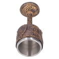 thumbnail image 1 of Copa Retro, Carcasa De Resina, Revestimiento De Acero Inoxidable, Fácil De Limpiar, Patrón Vívido, Copa De Vino Nórdica A Prueba De Herrumbre Para Bar, 1 of 7