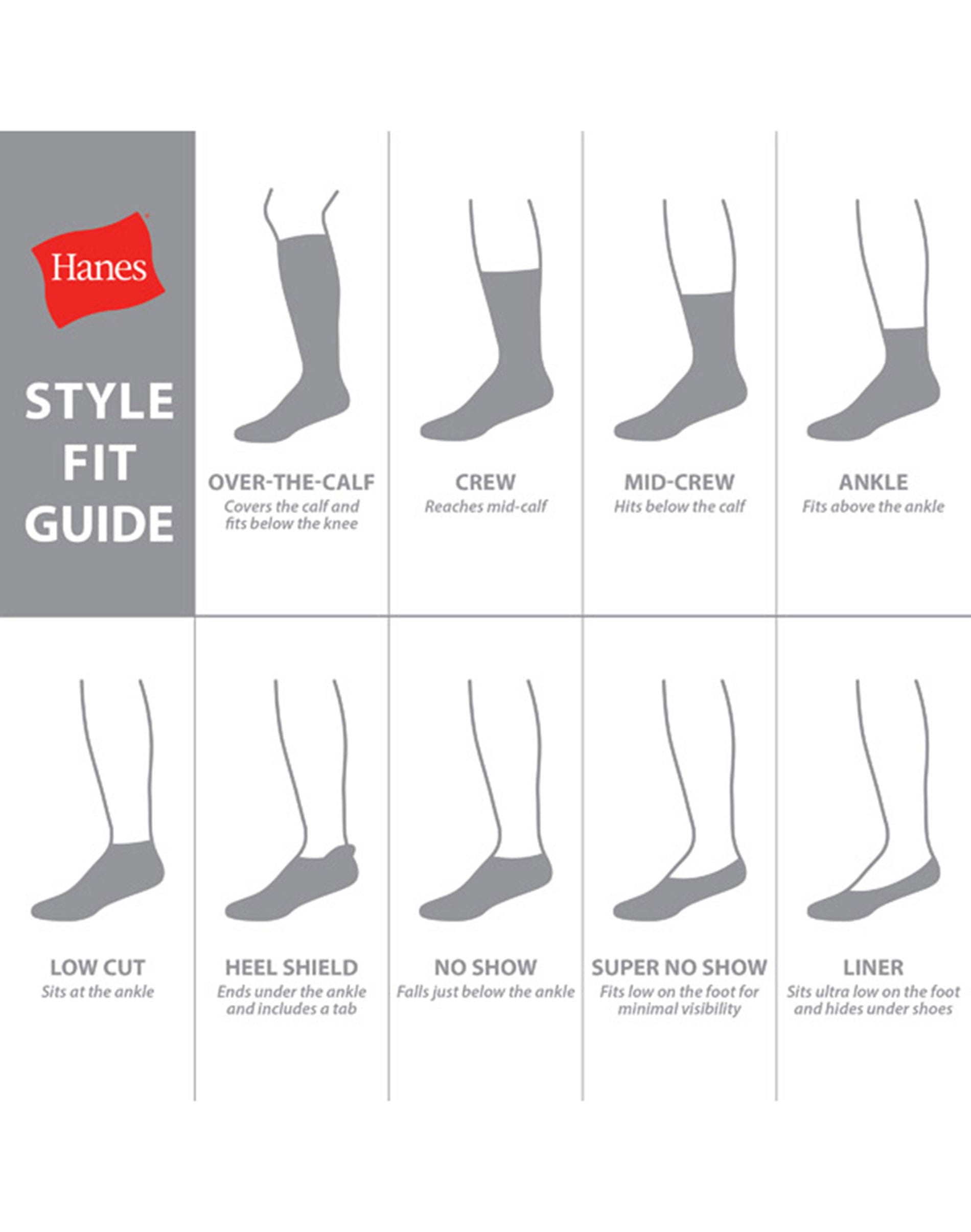 Hanes Ultimate Women's No Show Socks, Cushioned, 6-Pairs White 5-9