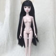 thumbnail image 2 of 1/6 BJD Head Sculpt Black Hair Figuras femeninas Piezas personalizadas para Kurhn para DIY Accesorio personalizado Baoblaze Cabeza de muñeca esculpir el cabello, 2 of 8