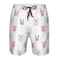 thumbnail image 4 of Naloa Girl Rabbit Men's Beach Shorts, Surfing shorts, Swim trunks, Quick Dry Swim Trunks for Surfing Beach Fun - XX-Large, 4 of 9
