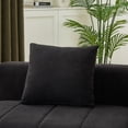 thumbnail image 5 of Oufan Curved Sectional Sofa, Chenille Loveseat w/ 4 Pillows&Low Back, Symmetrical Modular Semi Circular Sofa, 4-Seater Couch Sofa for Living Room, 5 of 15