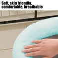 thumbnail image 5 of Qocolhg Bathroom Soft Thicker Warmer with Snaps Fixed Stretchable Washable Cloth Toilet Seat Cover Pads, Easy Installation& Cleaning, Clearance (Blue), 5 of 6