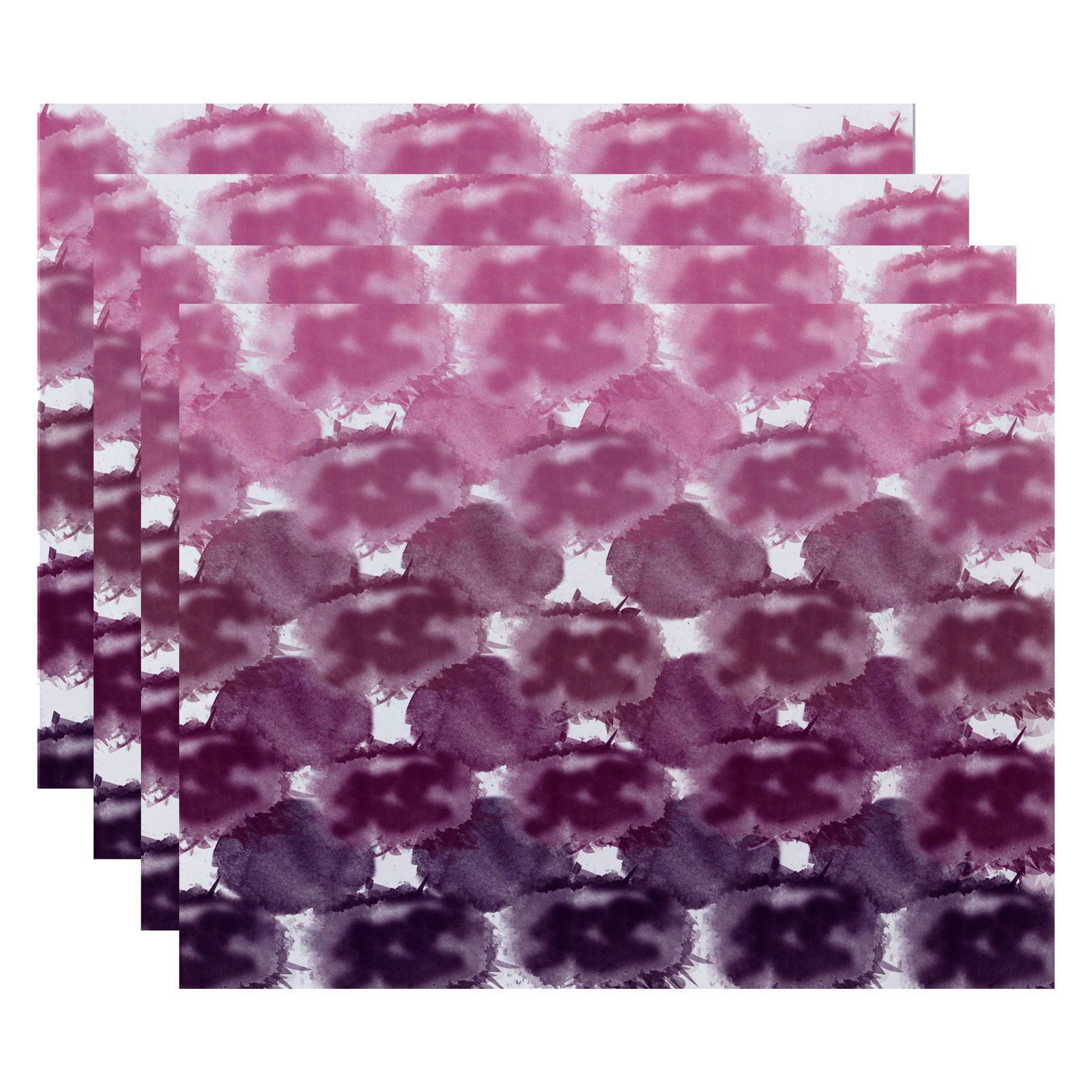 Simply Daisy 18" x 14" Beach Clouds Geometric Print Placemat, Set of 4